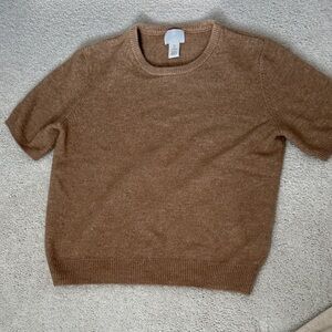 Women’s Tan short sleeve Sweater